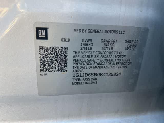 2019 Chevrolet Sonic LT Auto