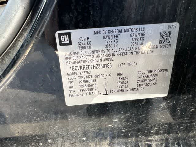 2017 Chevrolet Silverado 1500 LT