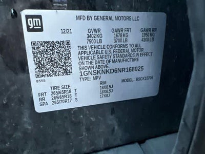 2022 Chevrolet Tahoe 4WD LT