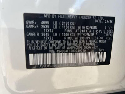 2017 Subaru Outback 2.5i Premium