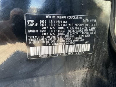 2019 Subaru Ascent Limited