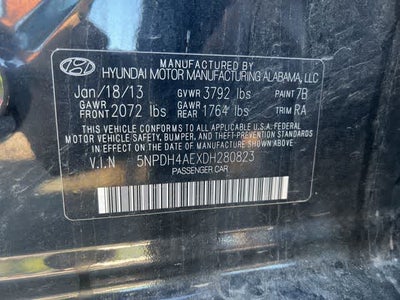 2013 Hyundai Elantra GLS PZEV