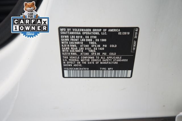 2019 Volkswagen Atlas 3.6L V6 SE 4Motion