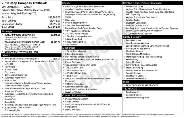 2023 Jeep Compass Trailhawk