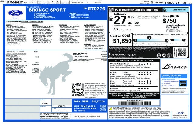 2026 Ford Bronco Sport Heritage