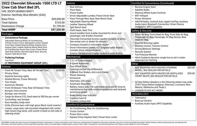 2022 Chevrolet Silverado 1500 LTD LT