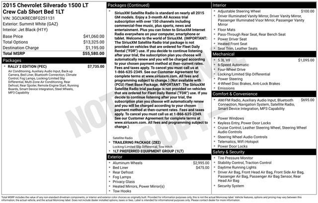 2015 Chevrolet Silverado 1500 LT LT1