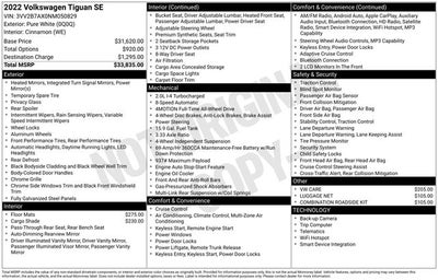 2022 Volkswagen Tiguan 2.0T SE