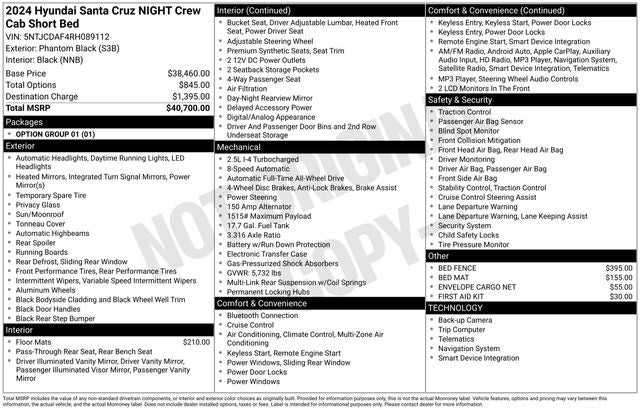 2024 Hyundai Santa Cruz NIGHT