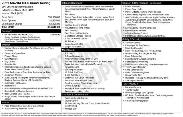 2021 Mazda Mazda CX-5 Grand Touring