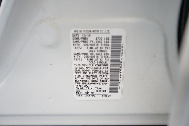 2019 Nissan Rogue SV