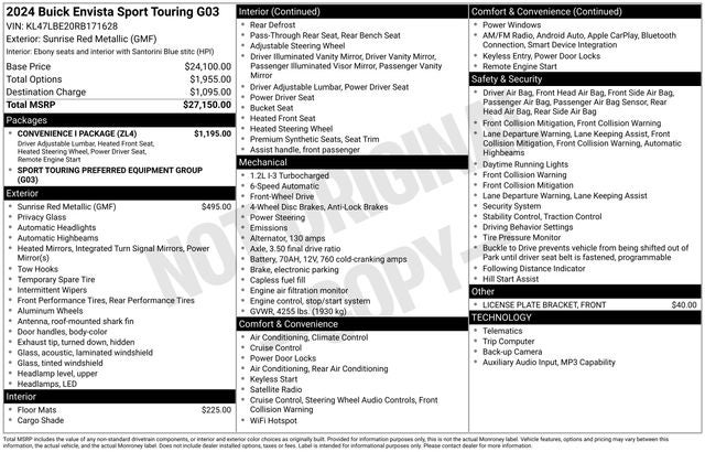 2024 Buick Envista Sport Touring