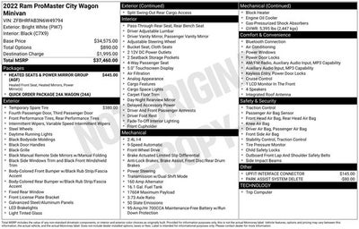 2022 RAM ProMaster City Base