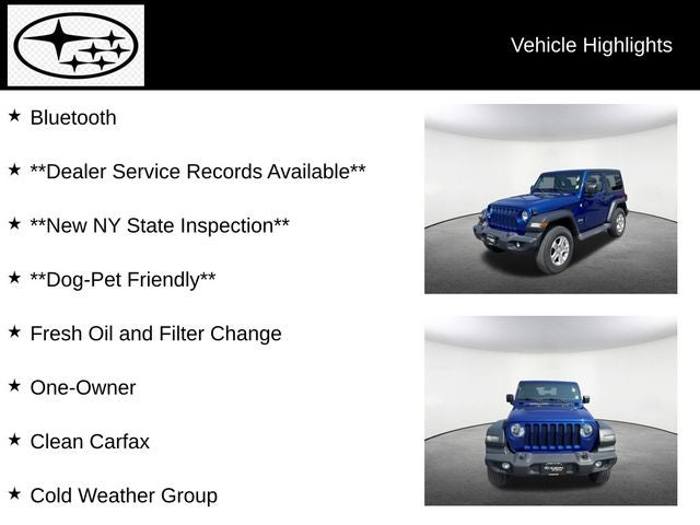2020 Jeep Wrangler Sport S