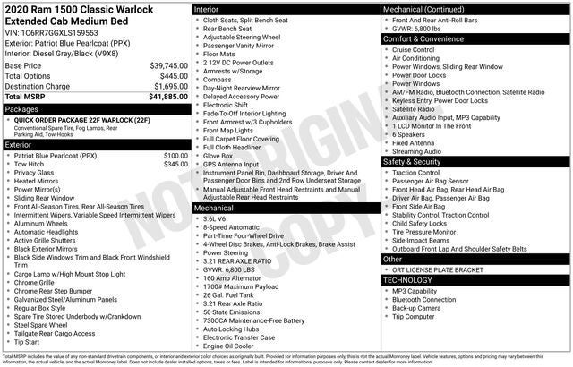 2020 RAM 1500 Classic Warlock