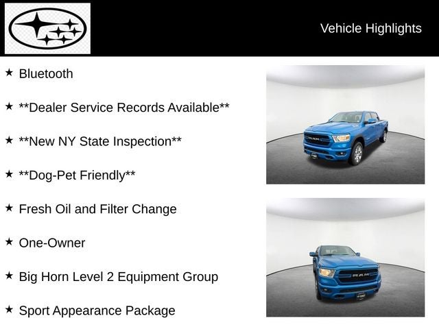 2020 RAM 1500 Big Horn/Lone Star