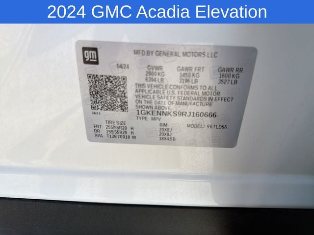 2024 GMC Acadia Elevation