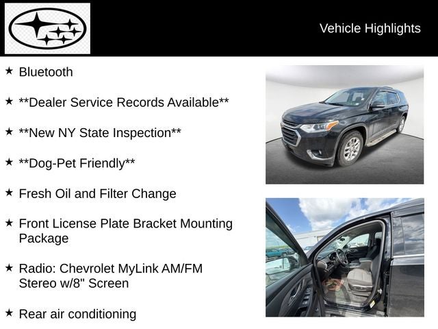 2018 Chevrolet Traverse LT Cloth w/1LT