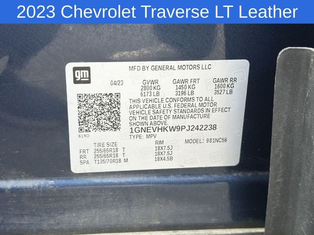 2023 Chevrolet Traverse LT Leather