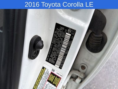 2016 Toyota Corolla LE