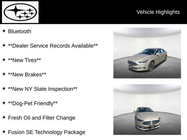 2017 Ford Fusion SE