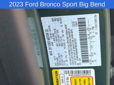2023 Ford Bronco Sport Big Bend