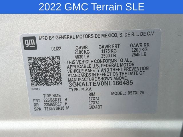 2022 GMC Terrain SLE