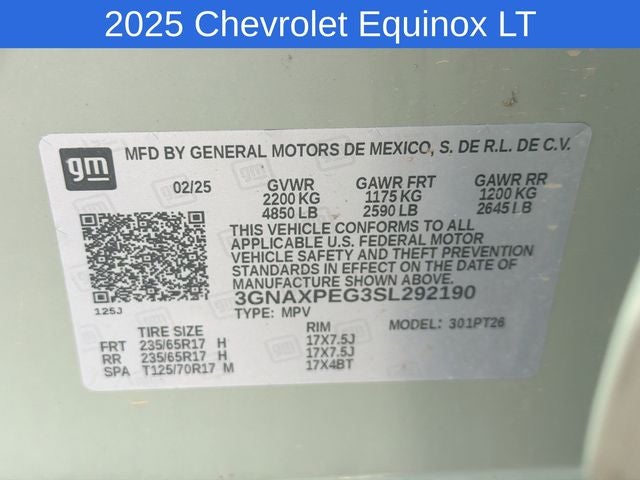 2025 Chevrolet Equinox LT