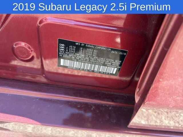 2019 Subaru Legacy 2.5i Premium