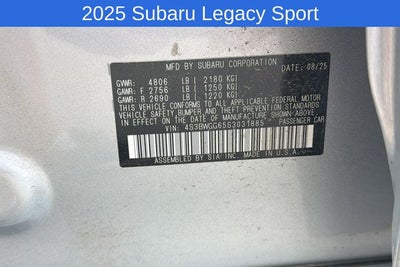 2025 Subaru Legacy Sport