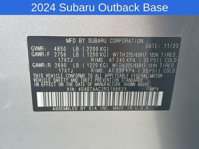 2024 Subaru Outback 2.5i