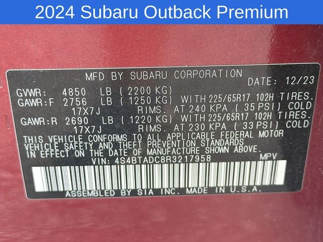 2024 Subaru Outback Premium