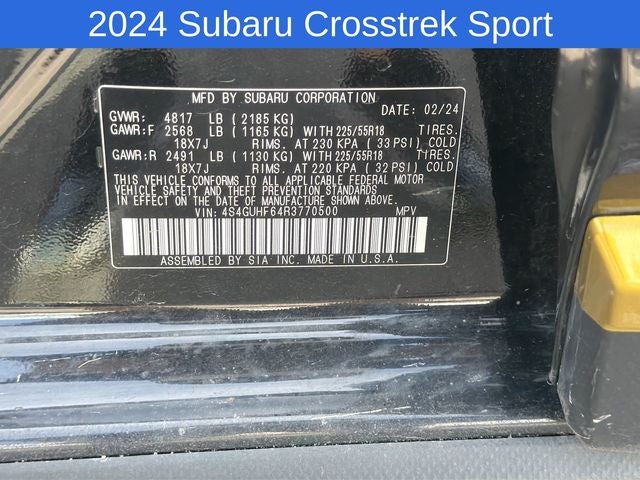 2024 Subaru Crosstrek Sport