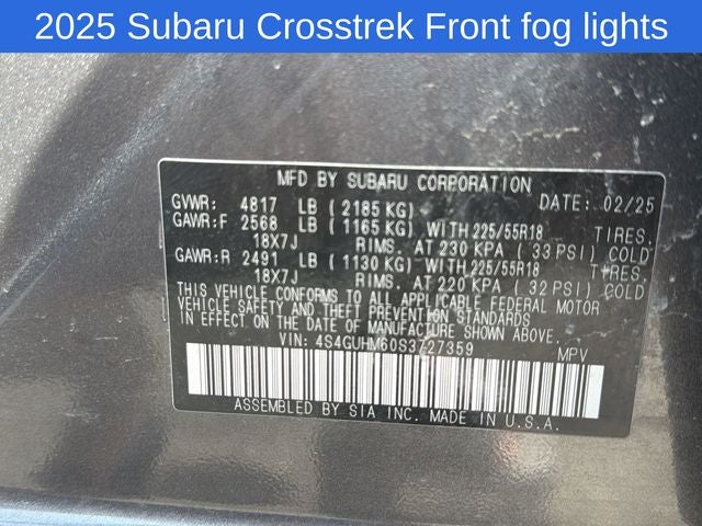 2025 Subaru Crosstrek Limited