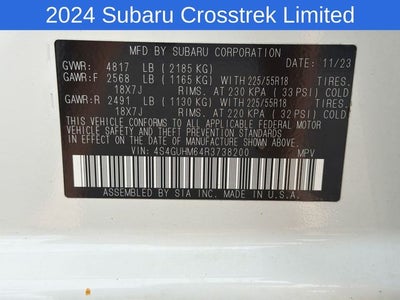 2024 Subaru Crosstrek Limited