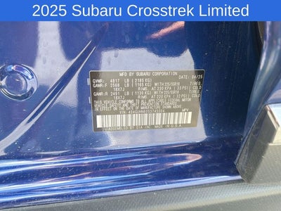 2025 Subaru Crosstrek Limited