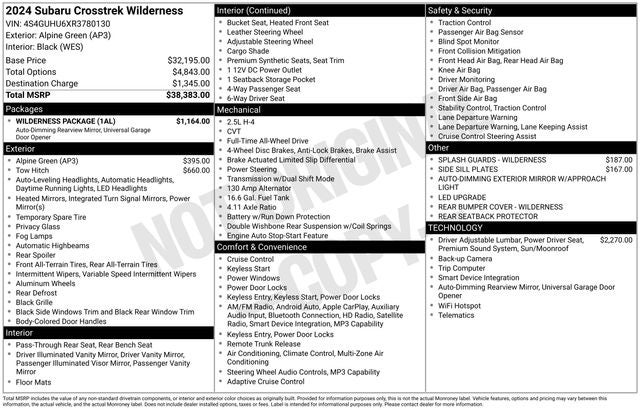2024 Subaru Crosstrek Wilderness