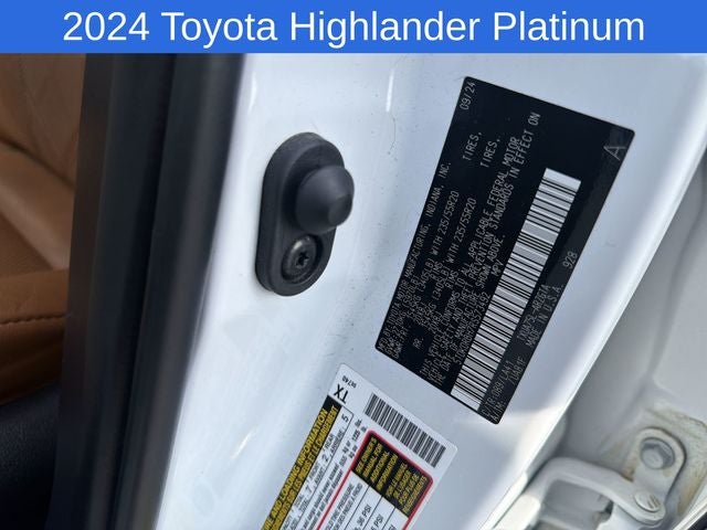 2024 Toyota Highlander Platinum