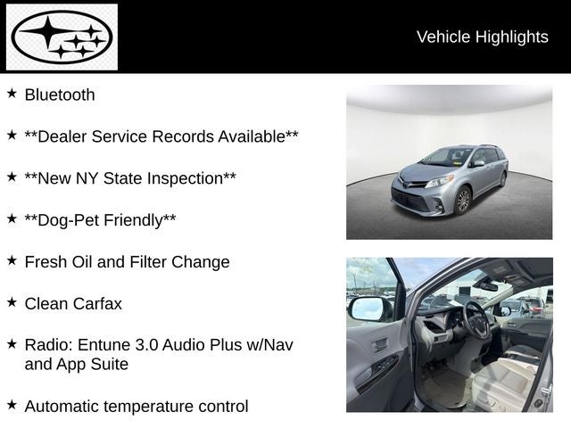 2018 Toyota Sienna XLE 8 Passenger