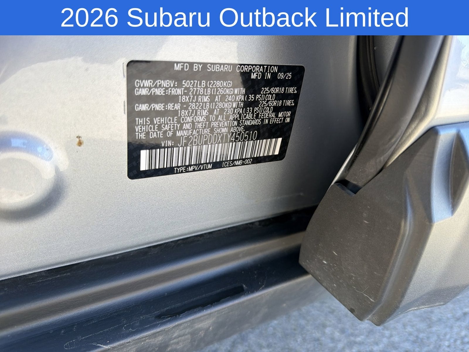 2026 Subaru Outback Limited