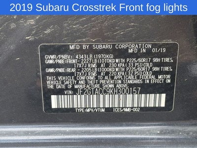 2019 Subaru Crosstrek 2.0i Premium