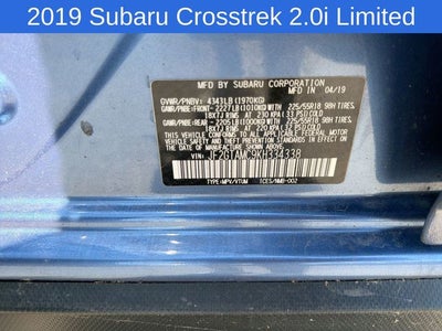 2019 Subaru Crosstrek 2.0i Limited
