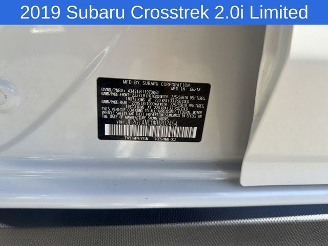 2019 Subaru Crosstrek 2.0i Limited