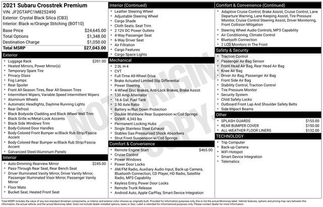 2021 Subaru Crosstrek Premium