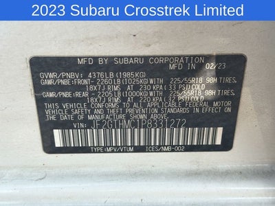 2023 Subaru Crosstrek Limited