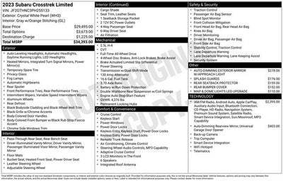 2023 Subaru Crosstrek Limited