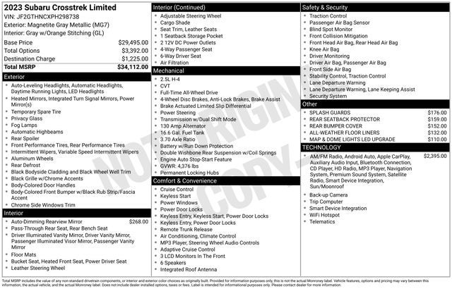 2023 Subaru Crosstrek Limited