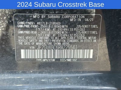 2024 Subaru Crosstrek Base