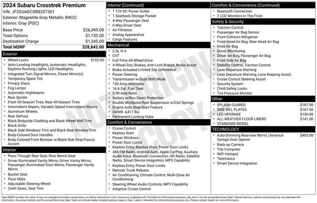 2024 Subaru Crosstrek Premium