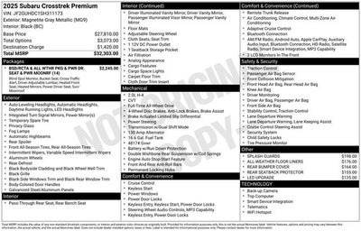 2025 Subaru Crosstrek Premium